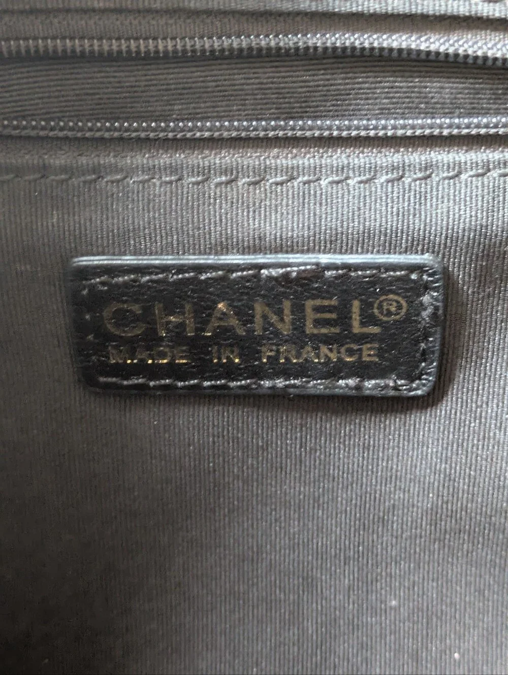 Vintage Chanel Leather Tote/Purse.  24kt Gold Plated Hardware.  Duster Bag Too.